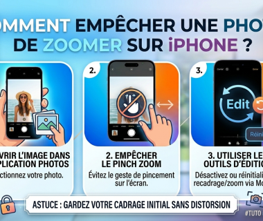 Comment empêcher une photo de zoomer sur iPhone ?